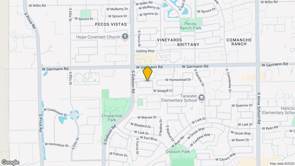 1883 W Homestead Dr Mapa y Detalles de la Ubicación