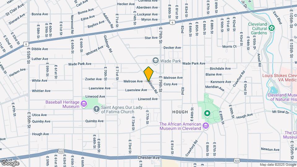 1534 Addison Rd Map and Location Details