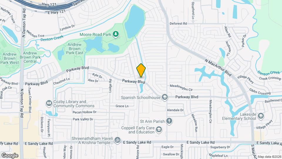 580 Parkway Blvd Map and Location Details