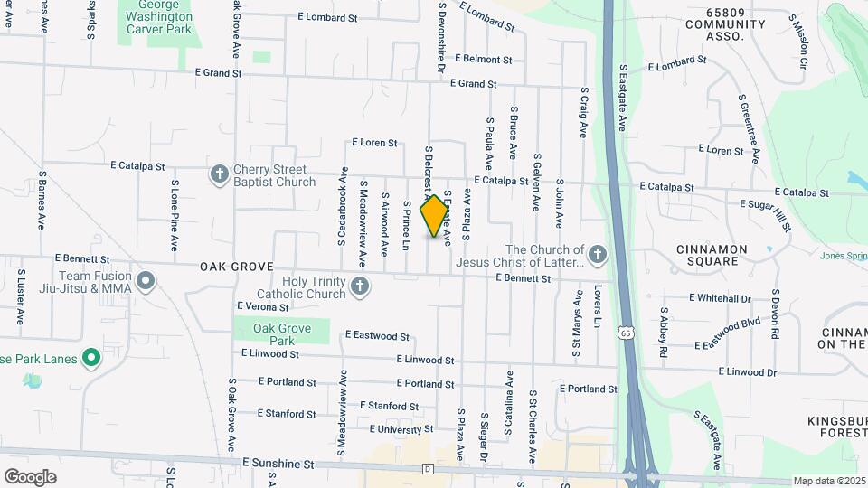 1326 S Belcrest Ave Map and Location Details