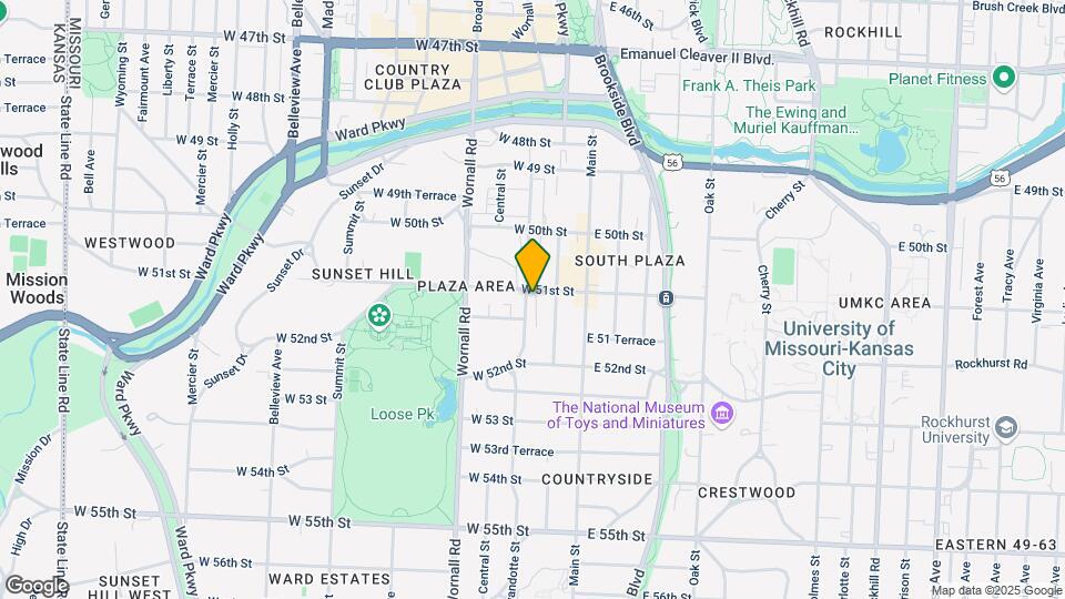 5103 Wyandotte St Map and Location Details