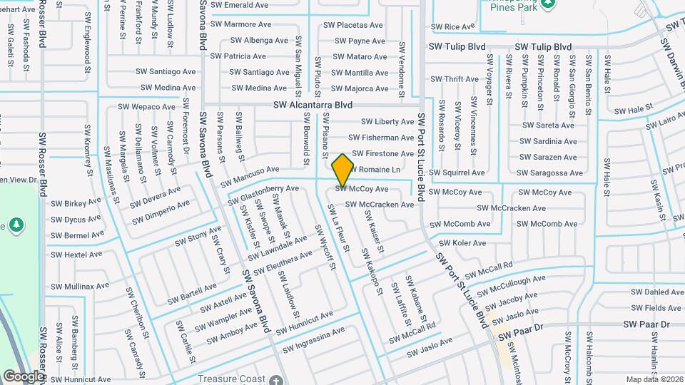 1080 SW McCoy Ave Mapa y Detalles de la Ubicación
