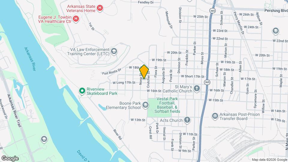 1911 W Long 17th St Map and Location Details