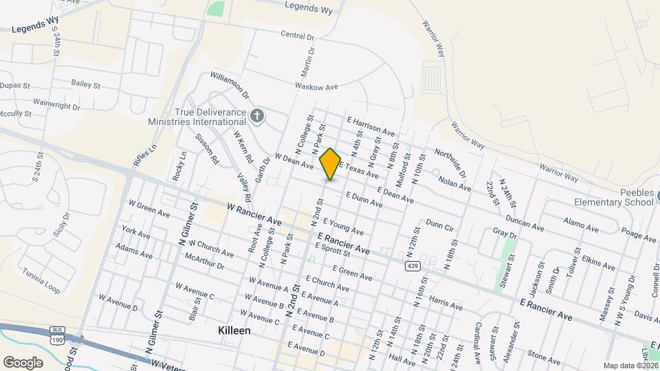 1300 N 2nd St Map and Location Details