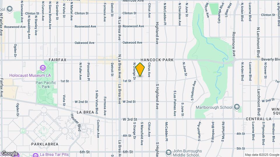107 N Mansfield Ave Map and Location Details