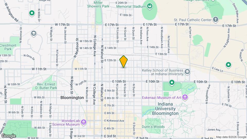 717 N Grant St Map and Location Details