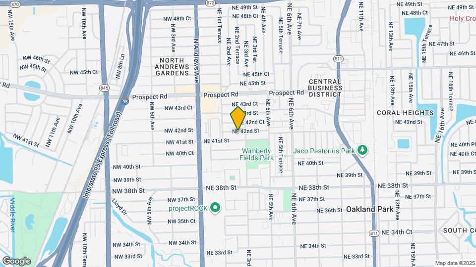 250 NE 42nd St Map and Location Details