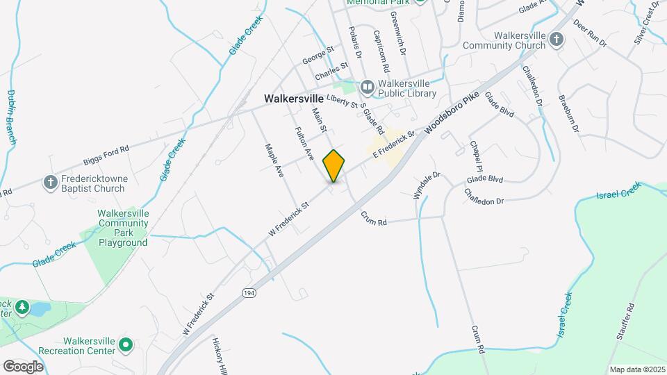 10 W Frederick St Map and Location Details
