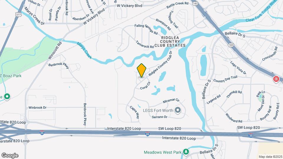 4104 Ridglea Country Club Dr Map and Location Details