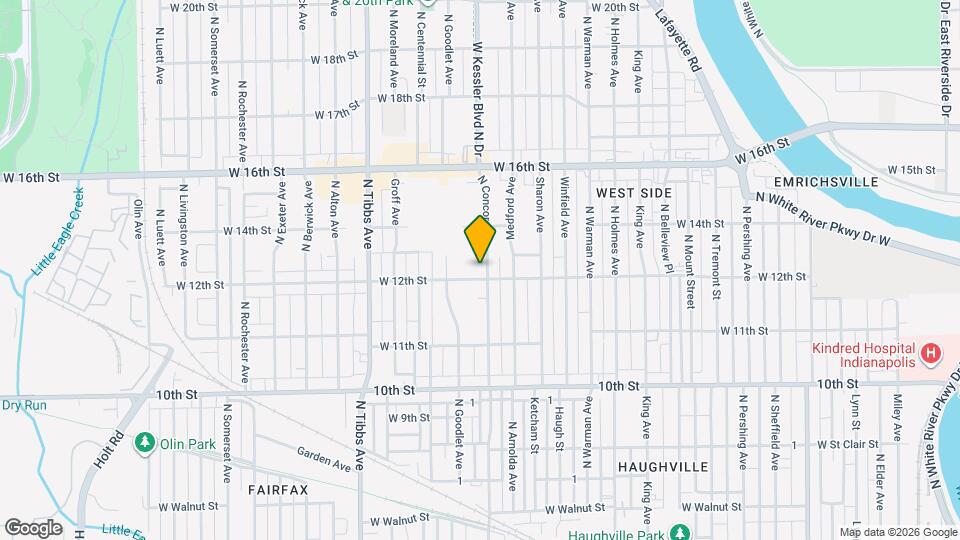 1206 N Concord St Map and Location Details