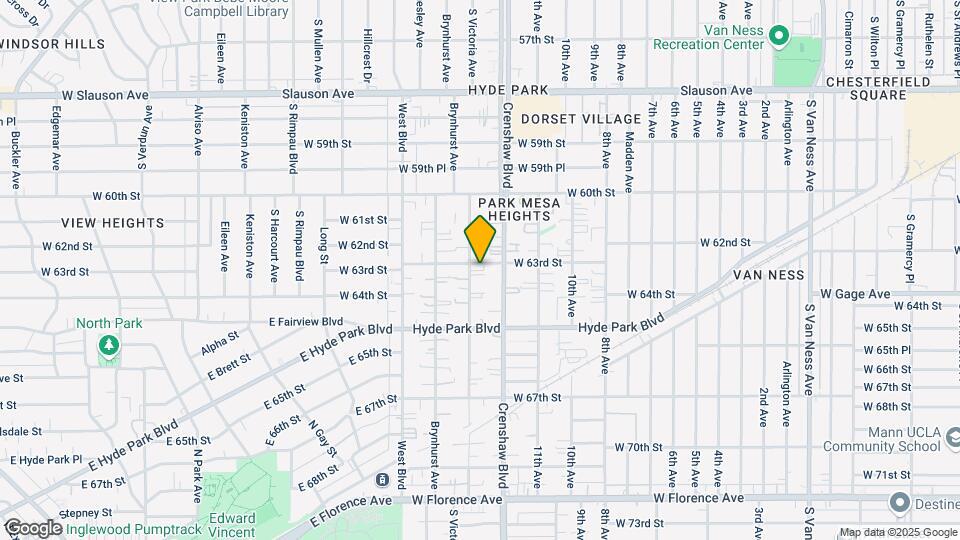 3430 W 63rd St Map and Location Details