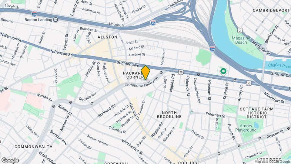 1141 Commonwealth Ave Map and Location Details