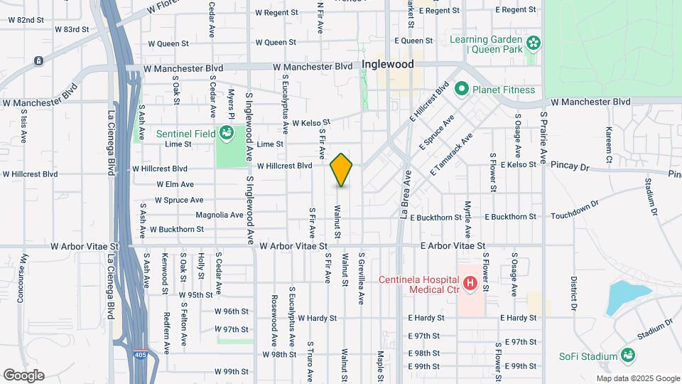 632 Walnut St Map and Location Details