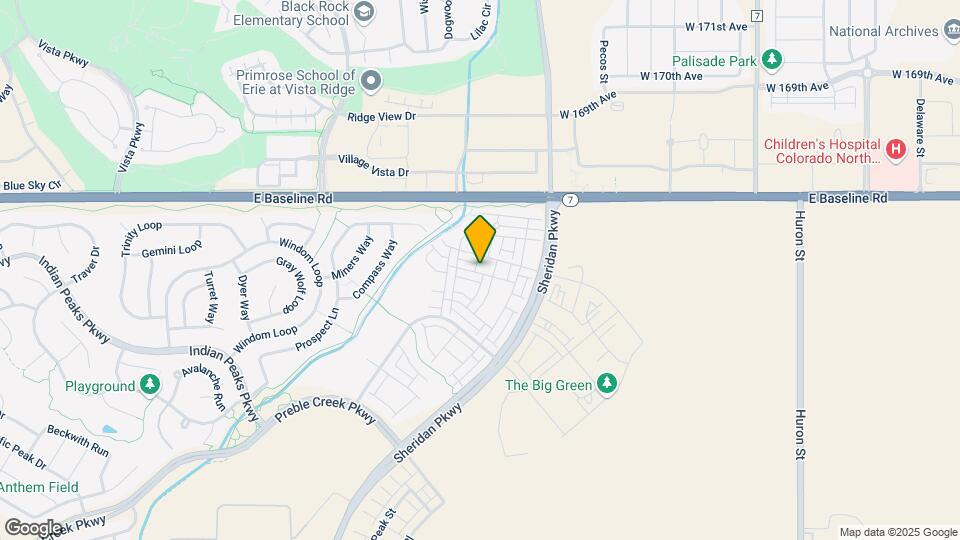 16758 Tejon Pl Map and Location Details