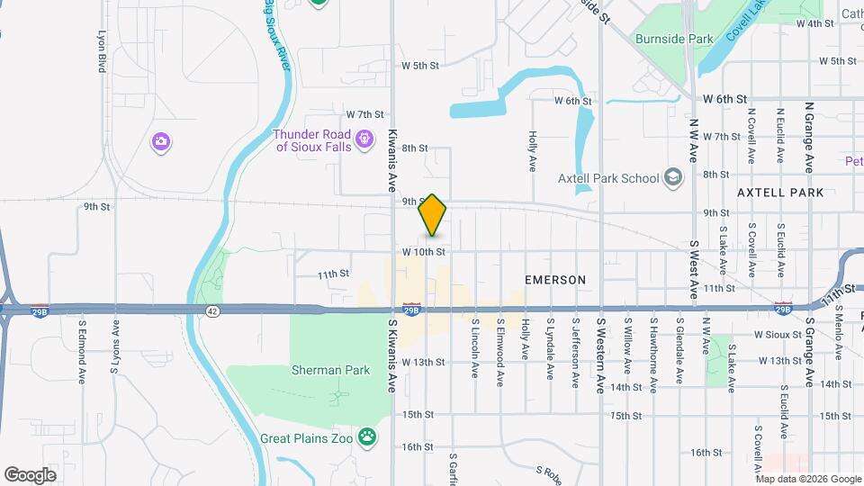 2414 W 10th St, Unit Greek Villa Mapa y Detalles de la Ubicación