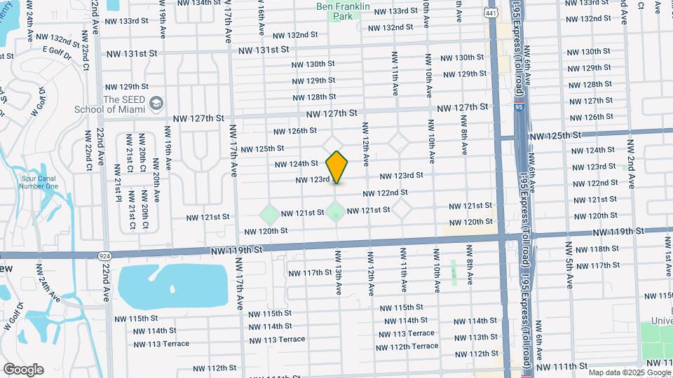 1295 NW 122nd St Map and Location Details