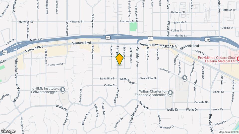 5406-5408 Tampa Ave Map and Location Details