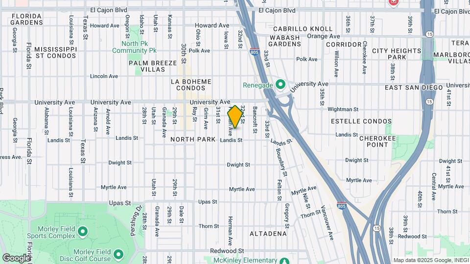 3727 Herman Ave Map and Location Details