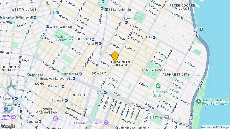 102 Second Ave Mapa y Detalles de la Ubicación