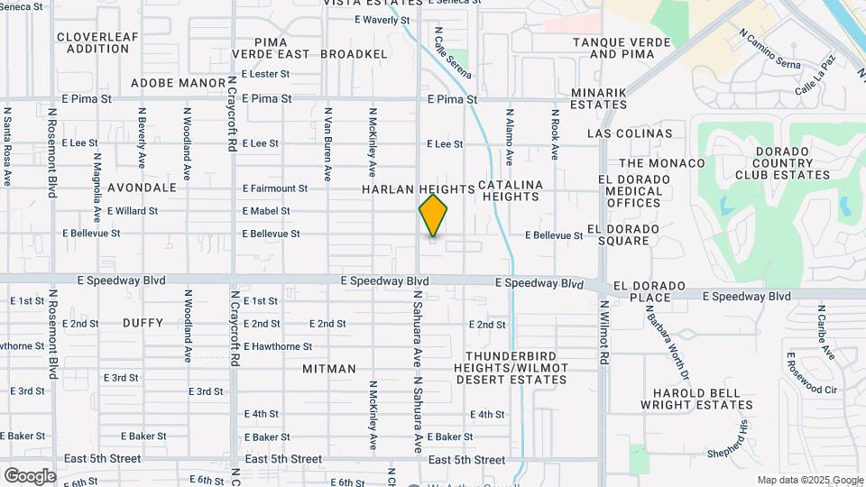 5926-5934 E Bellevue St Mapa y Detalles de la Ubicación
