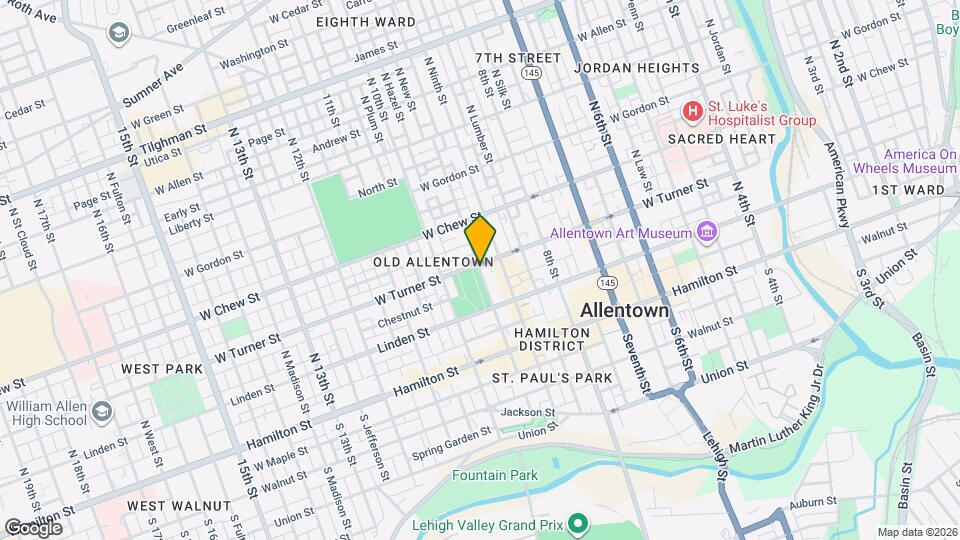 924 W Turner St Map and Location Details