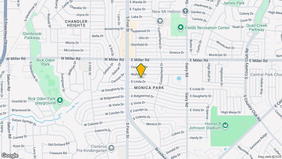 209 E Linda Dr Map and Location Details