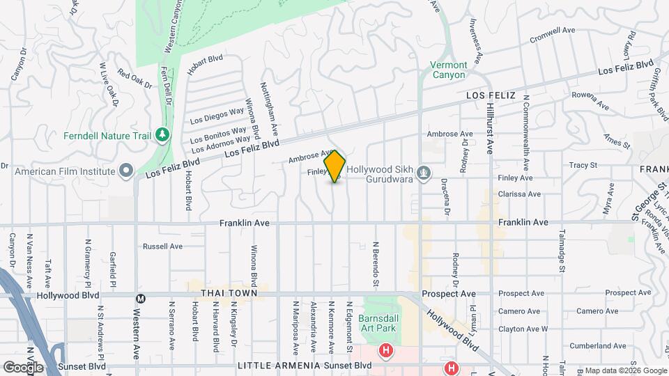 1962 N Kenmore Ave Map and Location Details