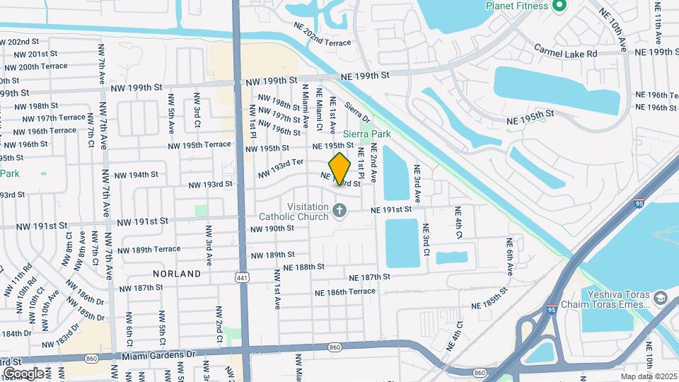 115 NE 192nd St Map and Location Details