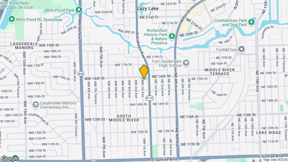 1532 NW 1st Ave Map and Location Details