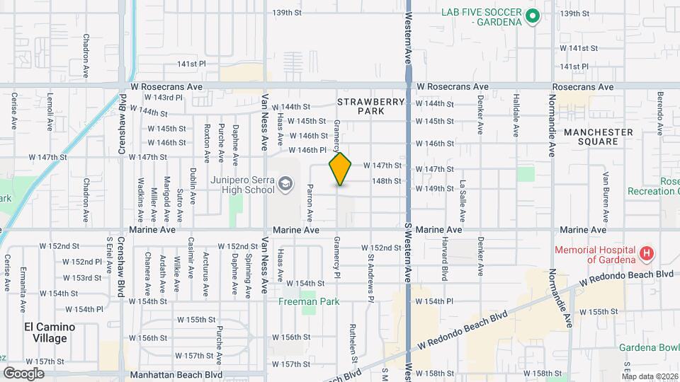 1953 W 149th St Mapa y Detalles de la Ubicación