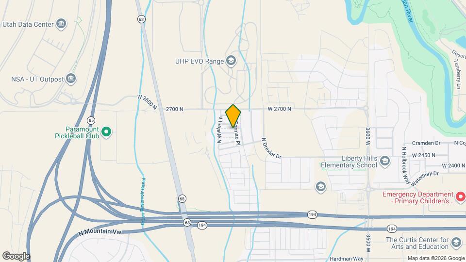 4418 W 2550 N Map and Location Details