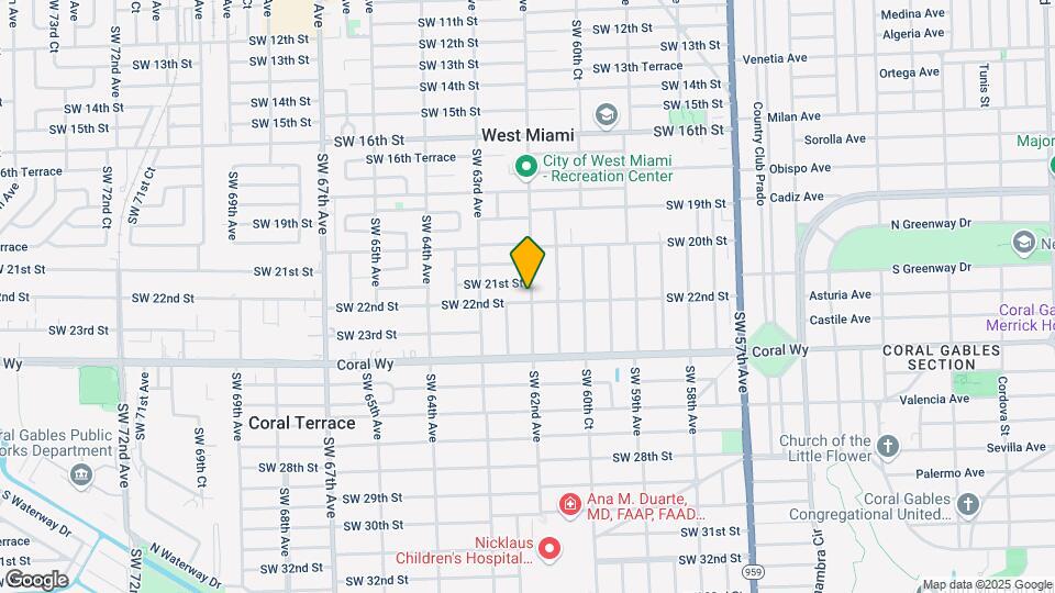 6201 SW 22nd St Map and Location Details