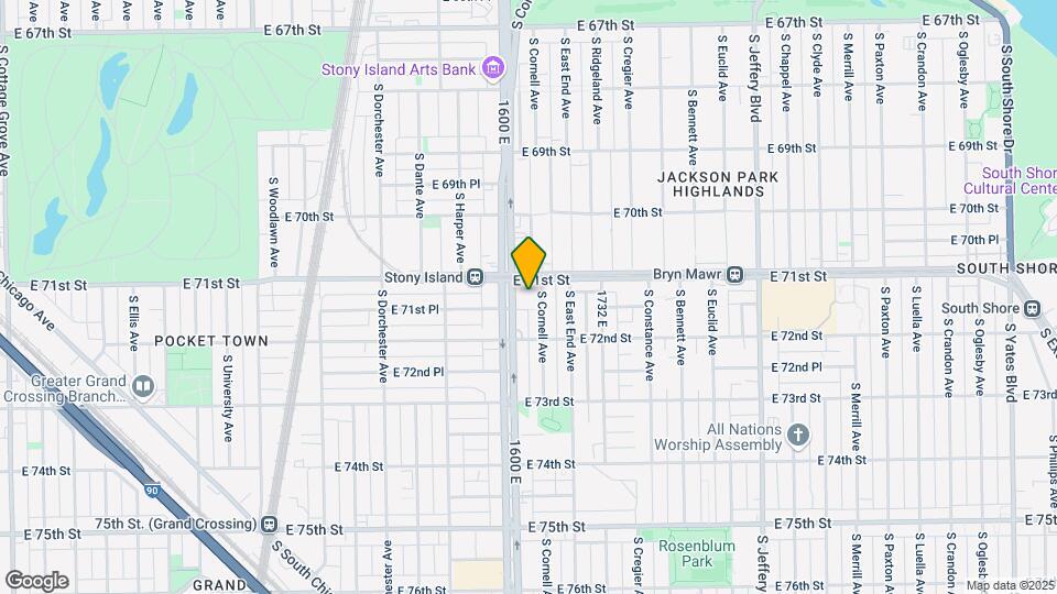 7110 S Cornell Ave Mapa y Detalles de la Ubicación