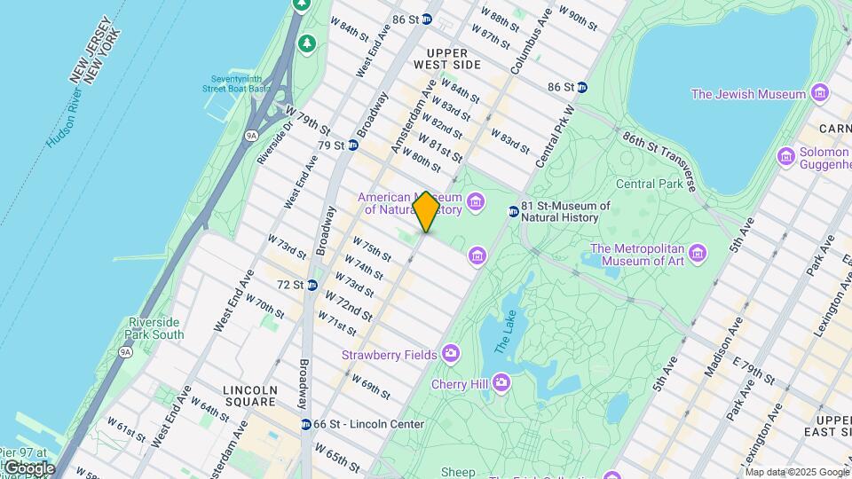 66 W 77th St Map and Location Details