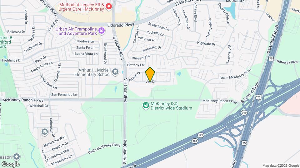2517 Vail Dr Map and Location Details