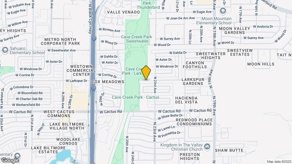 2333 W Larkspur Dr Map and Location Details