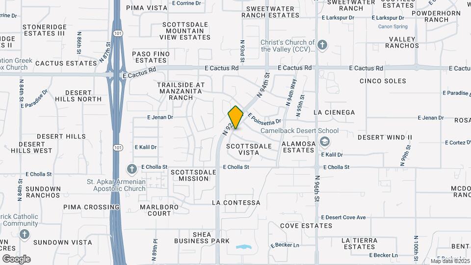11691 N 93rd Pl Map and Location Details