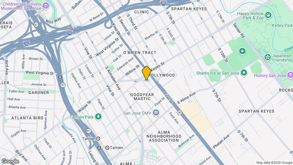 1140 Sherman St Map and Location Details