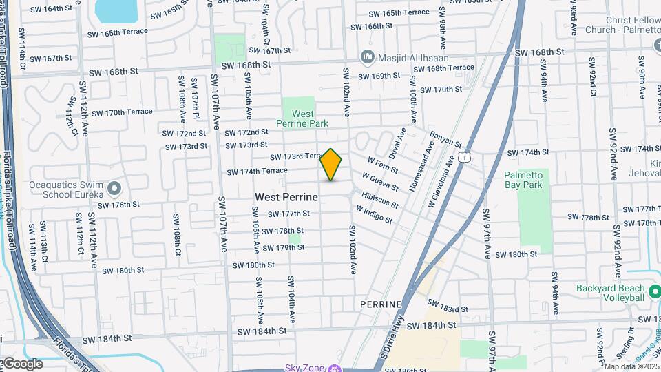 10280 SW 175th St Map and Location Details