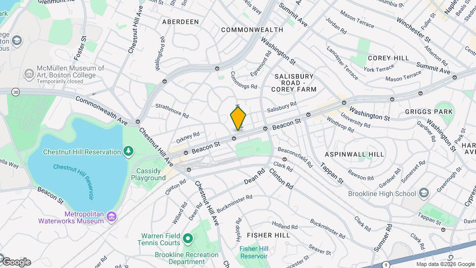 1820 Beacon St, Unit 7 Map and Location Details