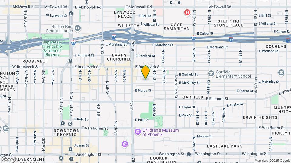 742 E McKinley St Map and Location Details