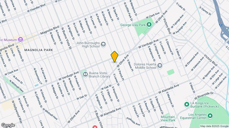 113 N. Parish Pl Mapa y Detalles de la Ubicación