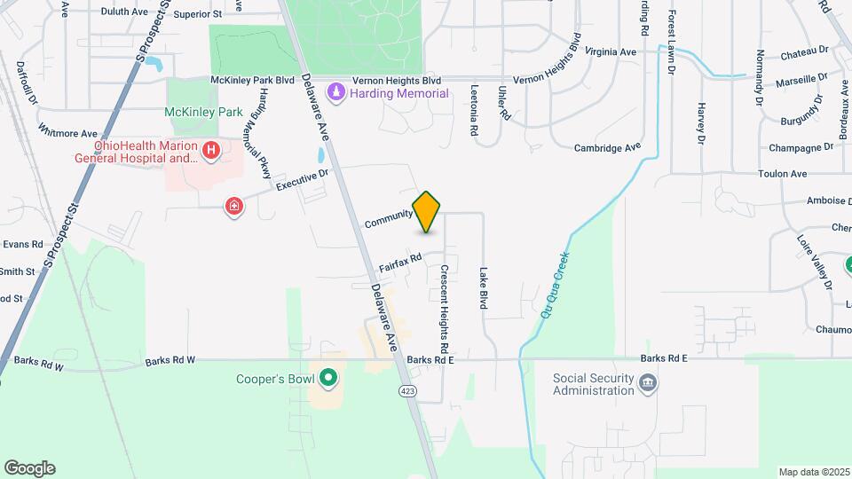 Community View Map and Location Details