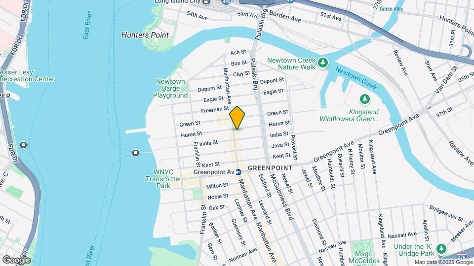 986 Manhattan Ave Mapa y Detalles de la Ubicación