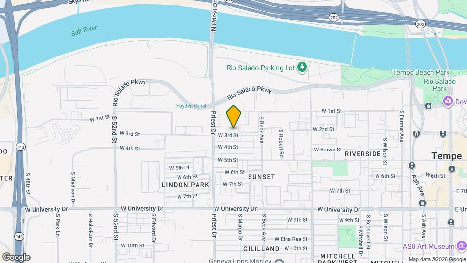 1308 W 3rd St, Unit 1 Map and Location Details