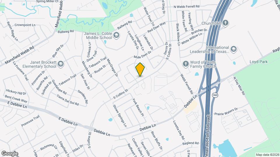 1318 Byars Dr Map and Location Details