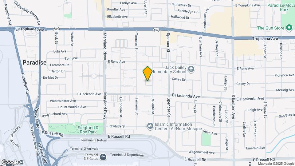 5203 Caliente St Map and Location Details