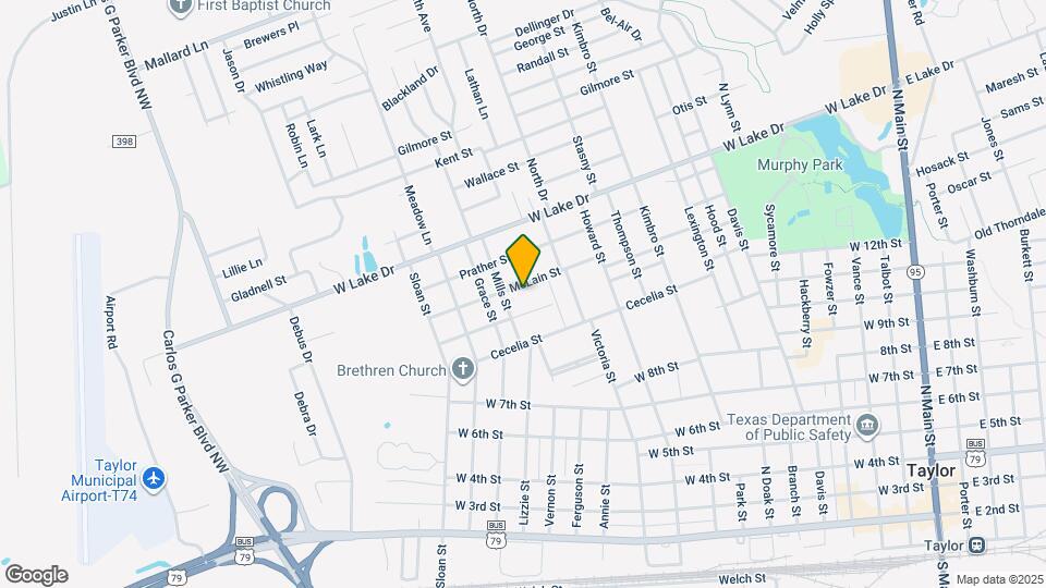 1513 McLain St Map and Location Details