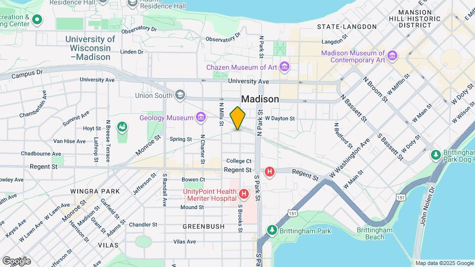 118 N Brooks St Map and Location Details