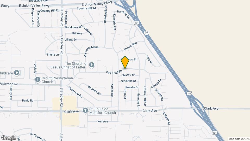 1406 Oak Knoll Rd Map and Location Details